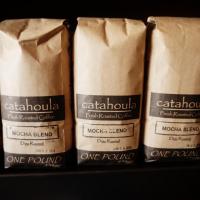 bags of Catahoula Coffee beans for sale